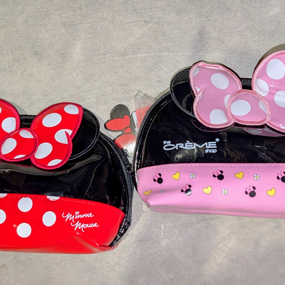 Disney Makeup Bag with Red and Pink Accents